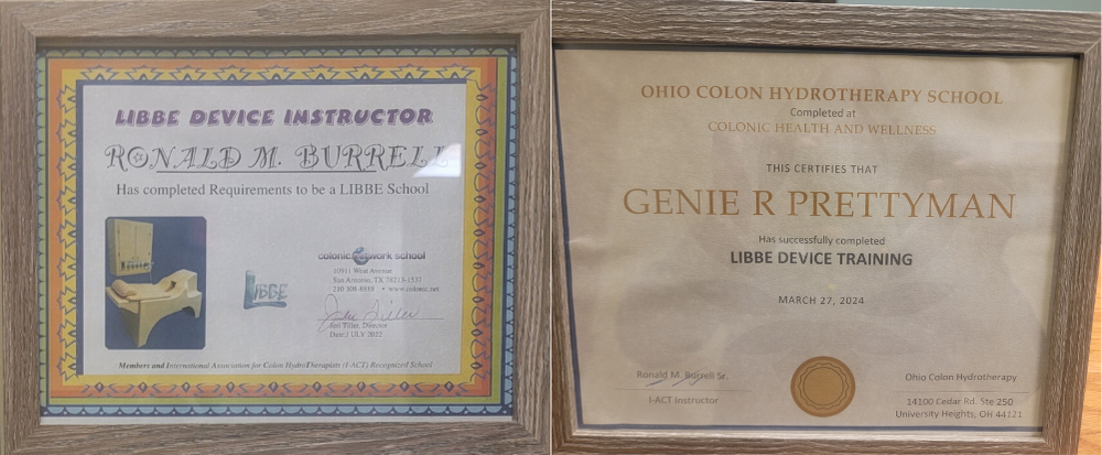 LIBBE Device Instructor and LIBBE Device Training certifications