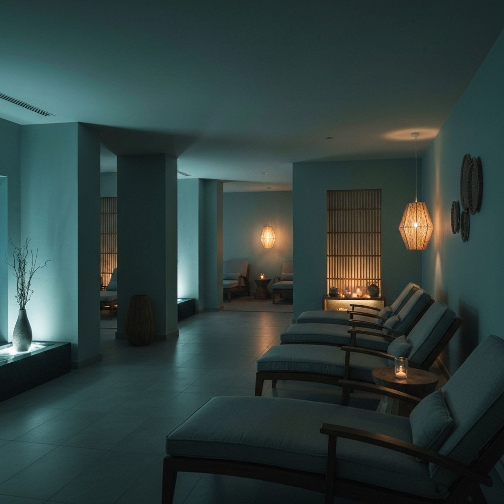 Serene wellness treatment room